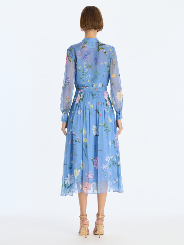 Alpine Meadow Chiffon Dress