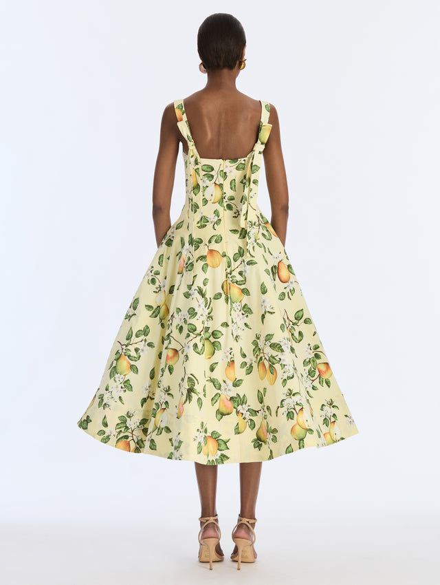 Pear Cotton Poplin Dress