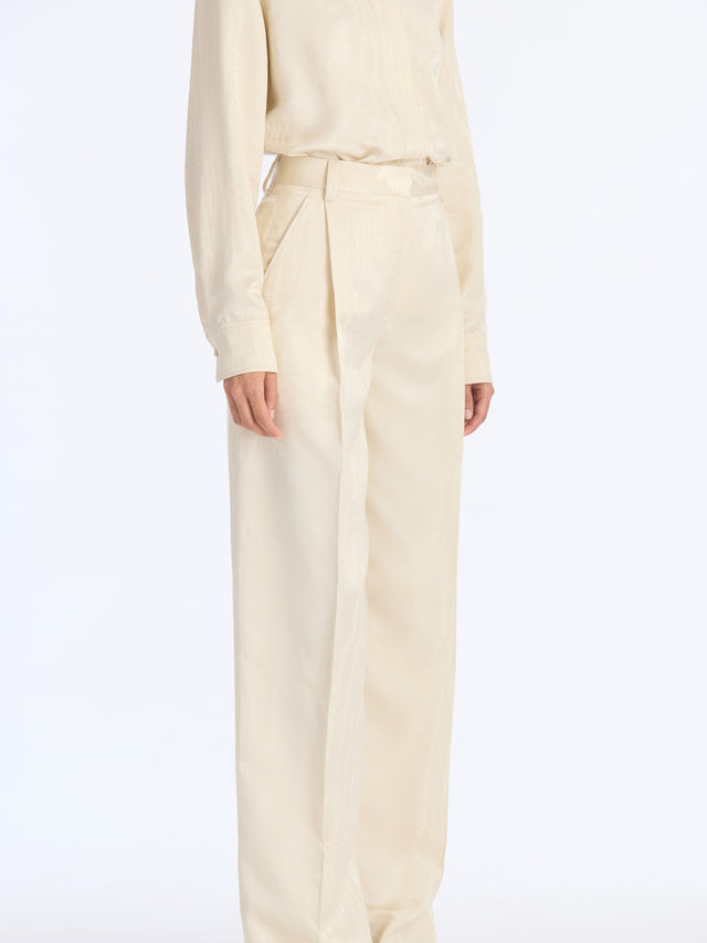 Shantung Moire Jacquard Pant