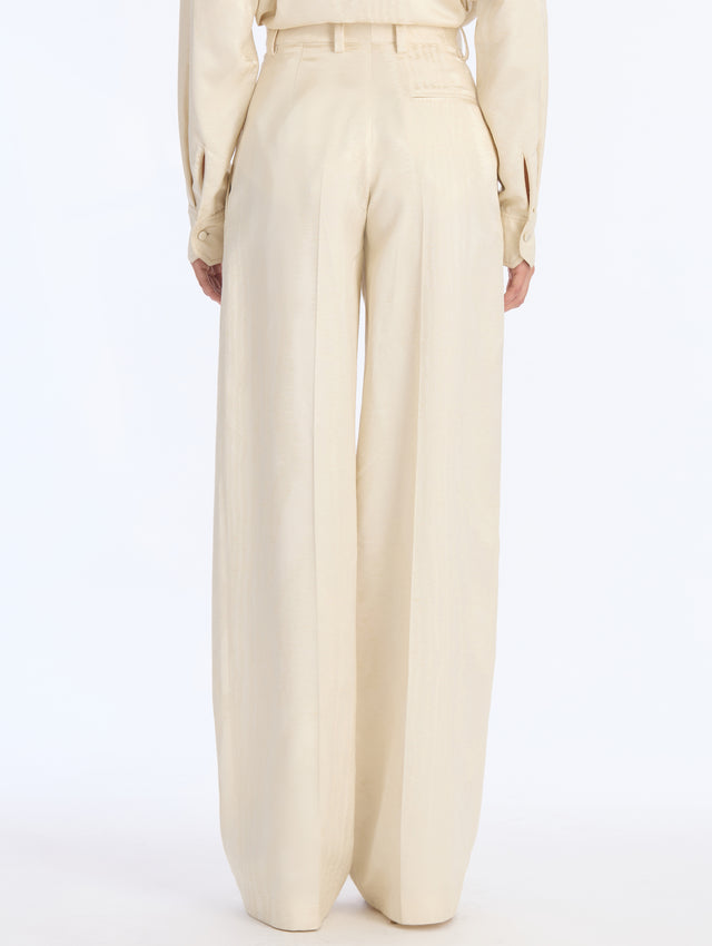 Shantung Moire Jacquard Pant