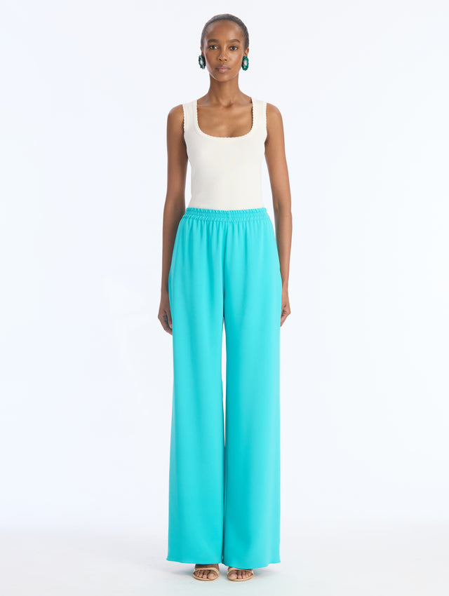 Heavy Silk Stretch Georgette Pant