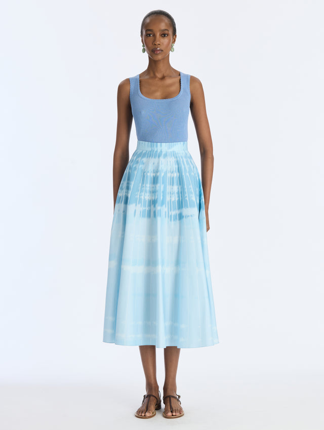 Abstract Houndstooth Circle Skirt