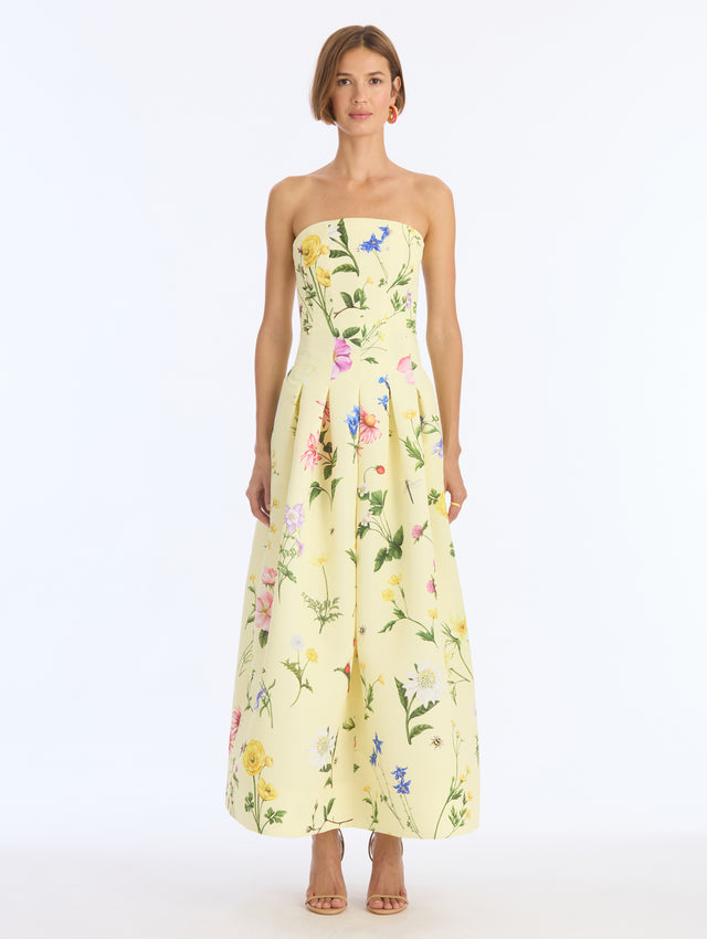 Alpine Meadow Faille Dress