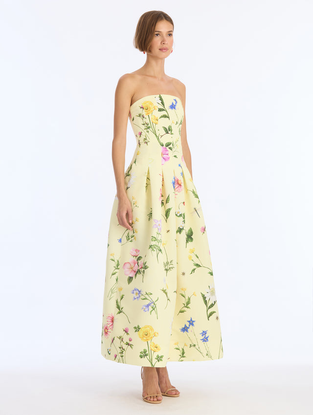 Alpine Meadow Faille Dress