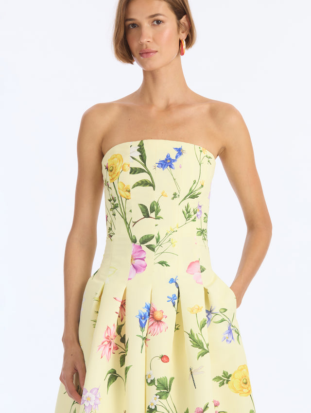 Alpine Meadow Faille Dress