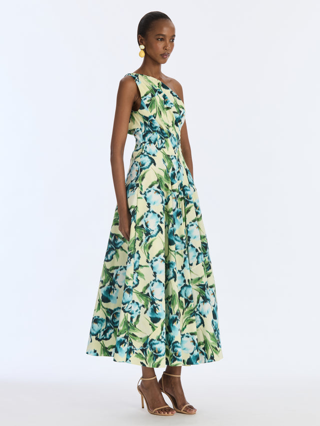 Chine Calla Lily Poplin Dress