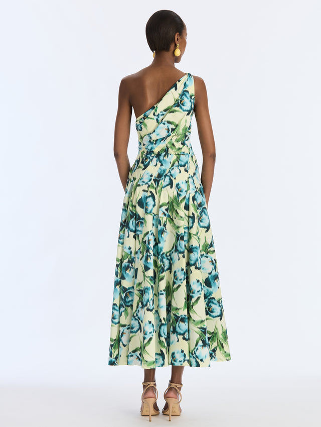 Chine Calla Lily Poplin Dress