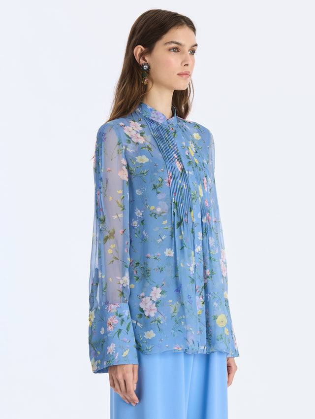 Alpine Meadow Chiffon Blouse