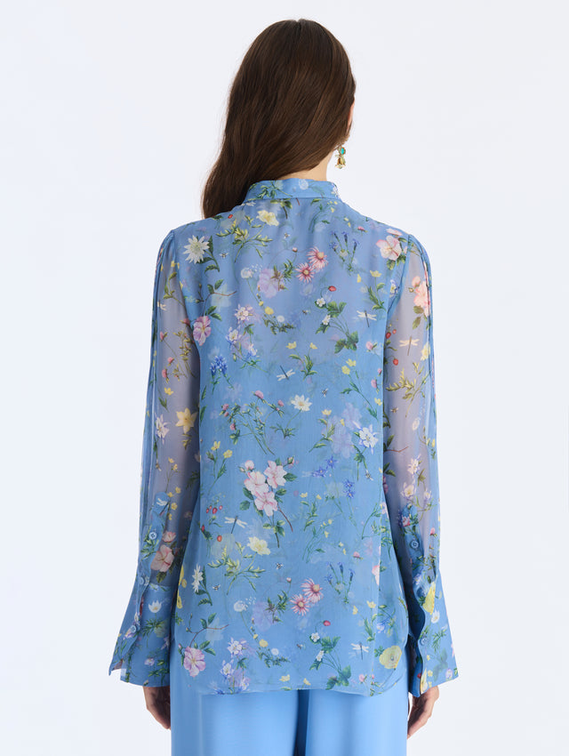 Alpine Meadow Chiffon Blouse