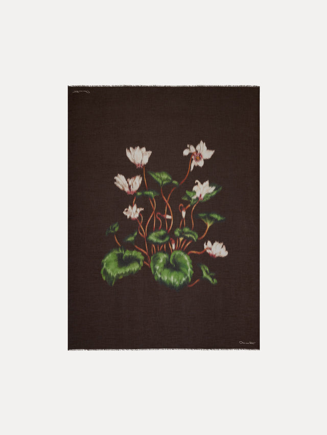 Chiné Cyclamen Modal Cashmere Scarf