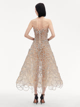 241-07 Blue Corded Gown