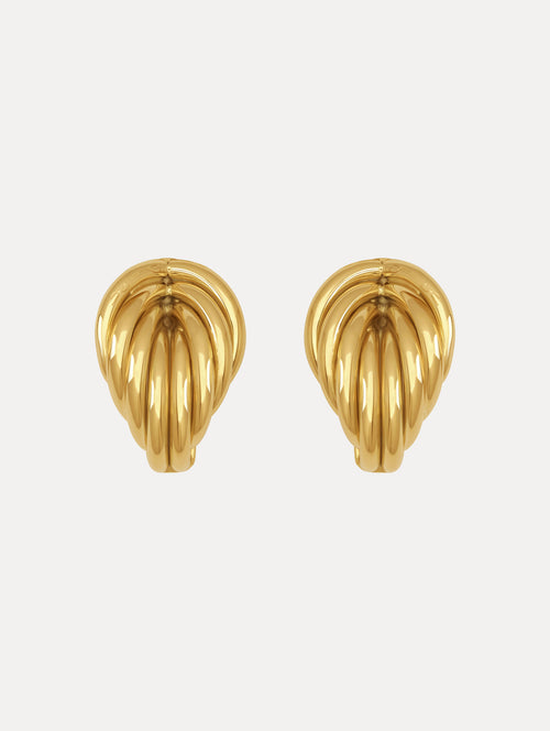 Twisted Drop Clip-On Earrings