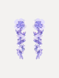Sequin Flower Clip-On Earrings