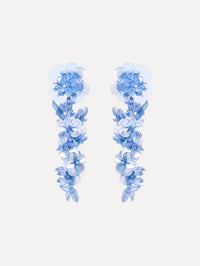 Sequin Flower Clip-On Earrings