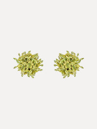 The Firework Clip-On Earrings in Green.