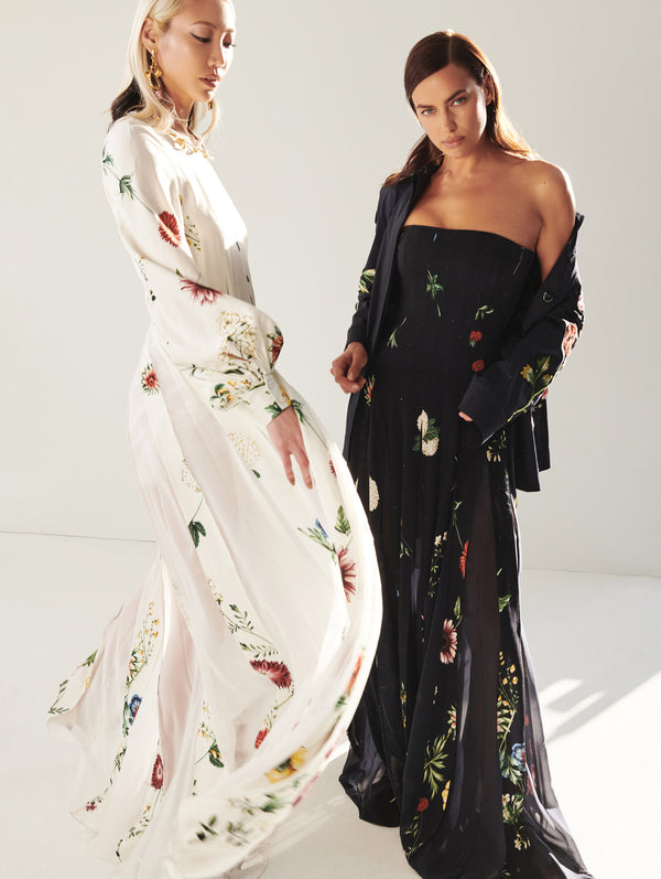 oscar de la renta flower dress fall 2021 Oscar de la Renta Turns Late Summer Florals Into a Dreamy Fall 2021 Collection