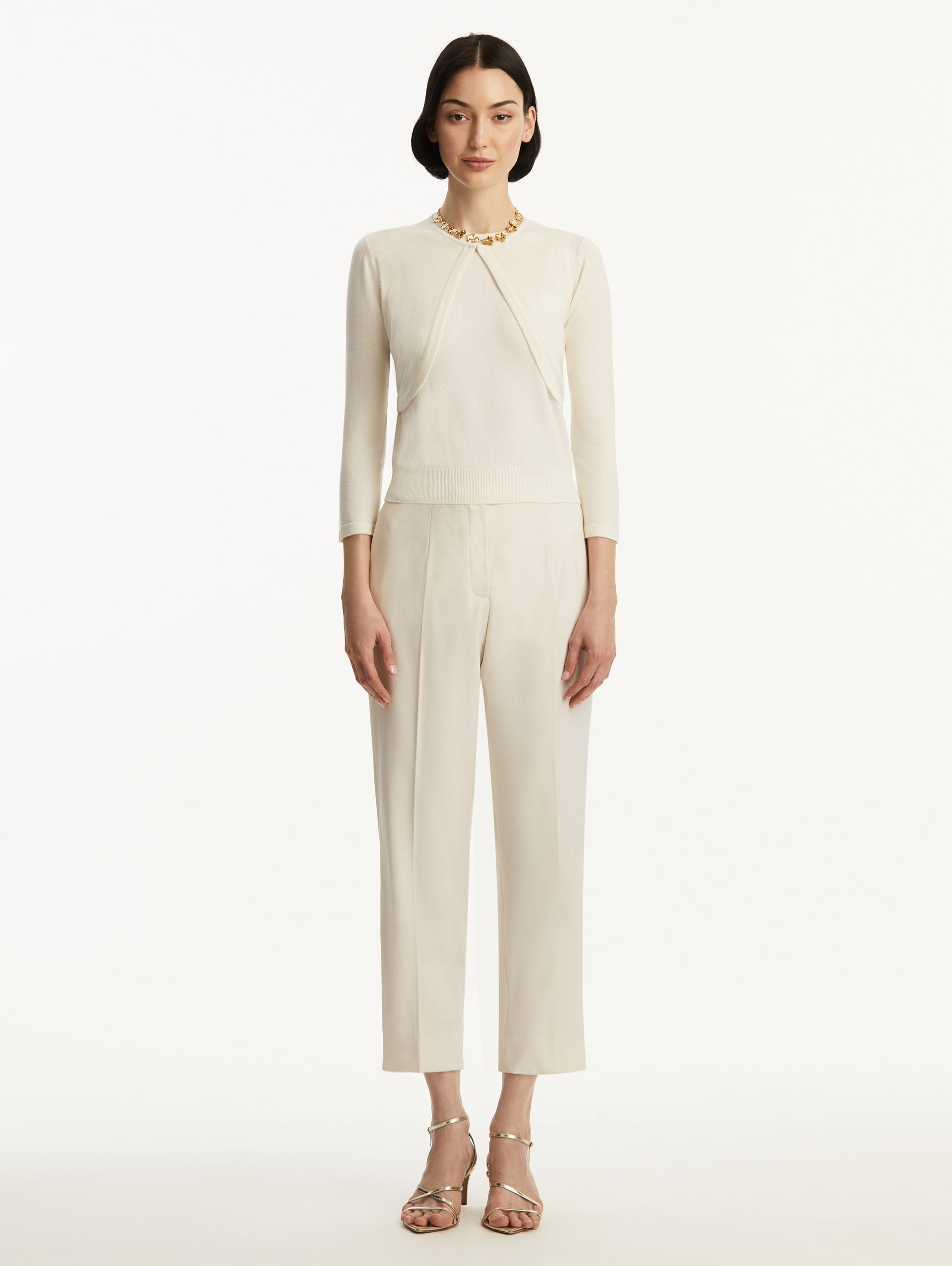 【YILON MADE】Variety bolero set Wool-Blend Bolero