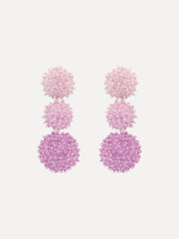 Ombré Pompom Drop Clip-On Earrings