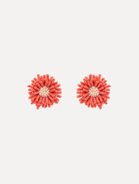 Pompom Flower Earrings