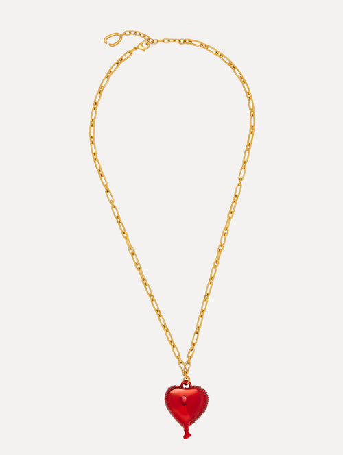 Heart Balloon Pendant Necklace