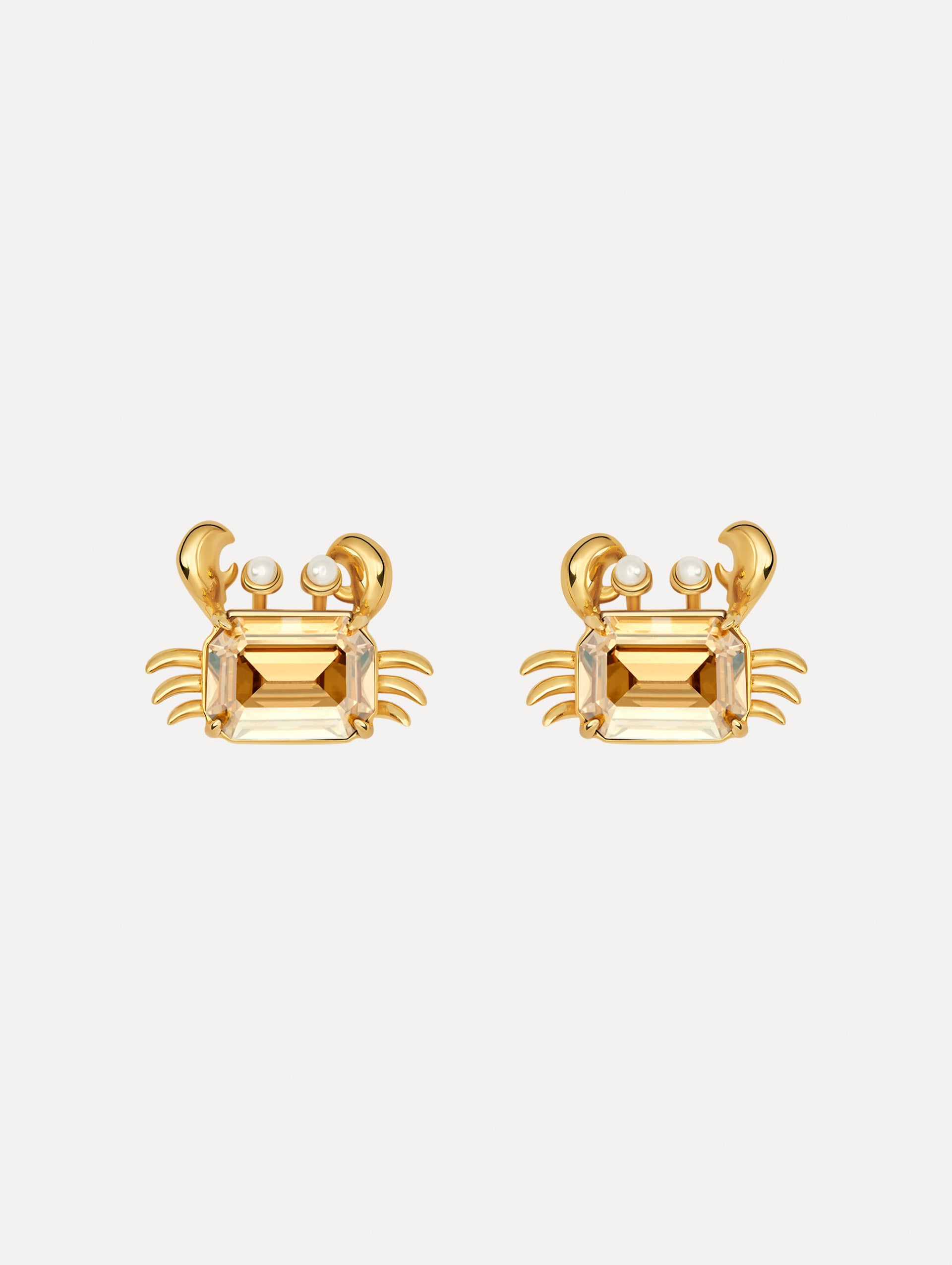 Crystal Crab Earrings