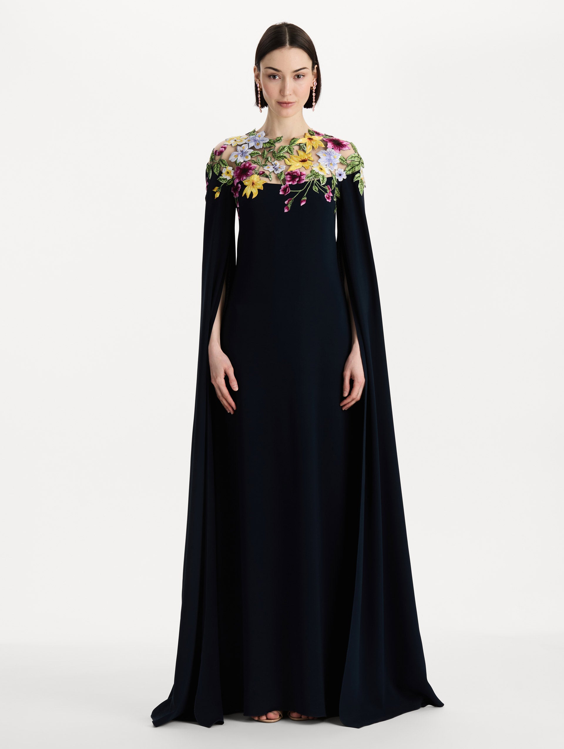 Dominican Mixed-Floral Caftan S