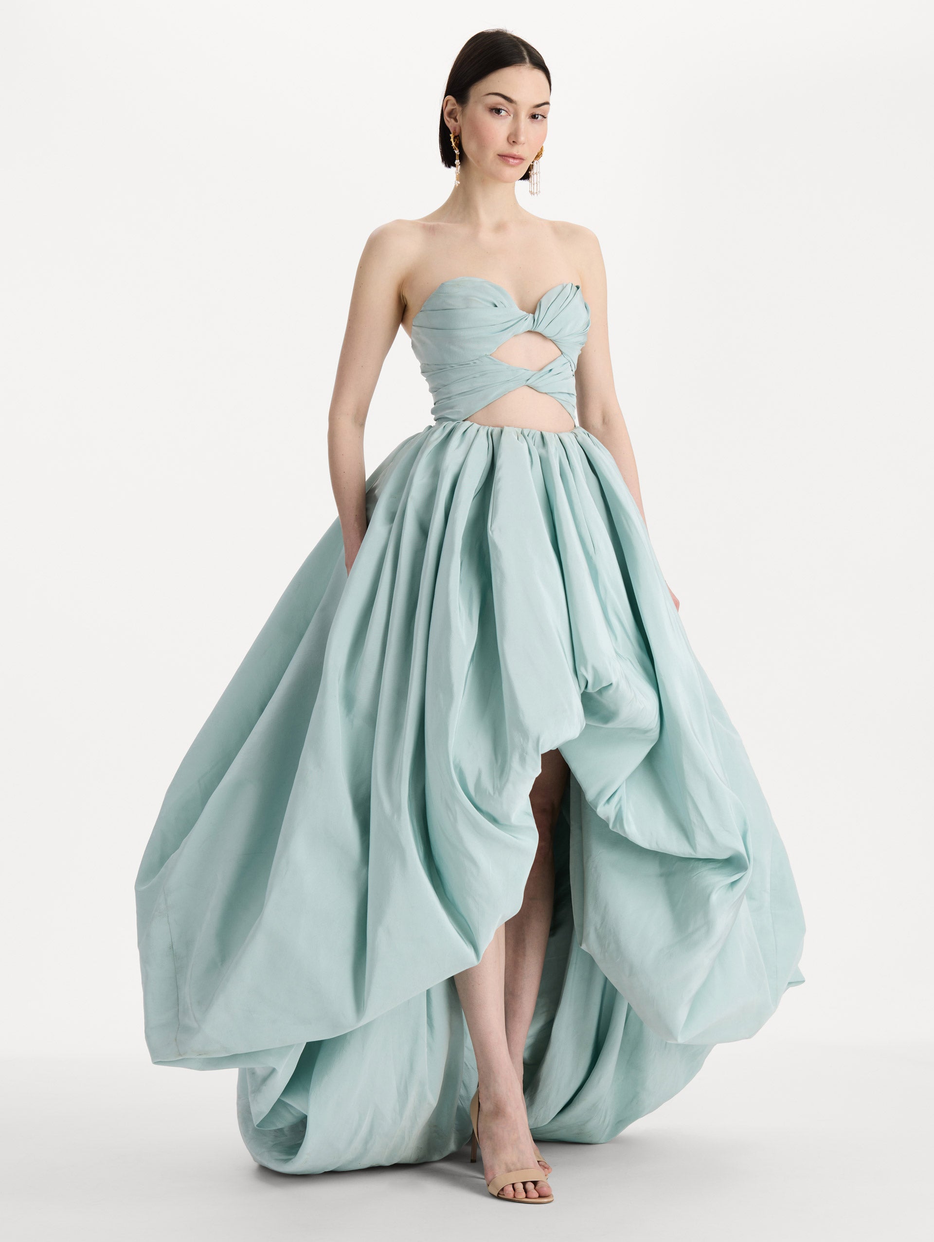 Silk Faille High-Low Gown 2