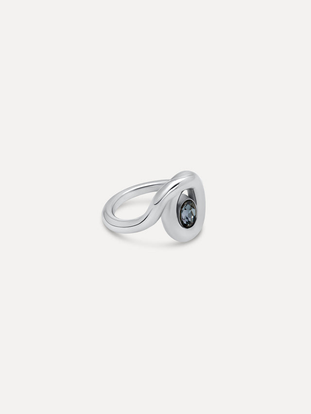 Looped Oval Ring Side View