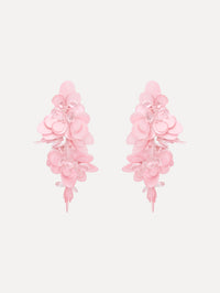 The image depicts sequin cascade earrings. Front view.