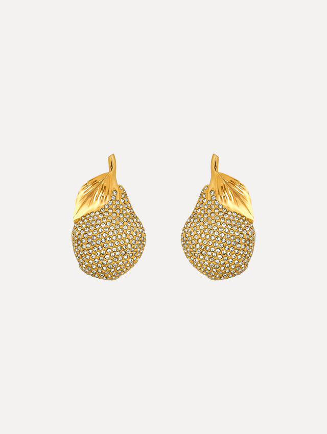 Pavé Pear Earrings